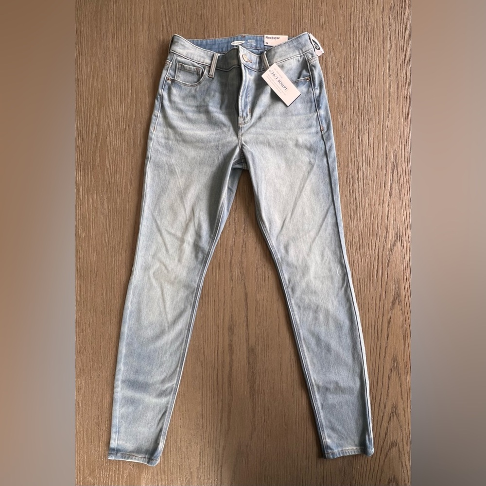 Women’s jeggings mid tone wash old navy size 6